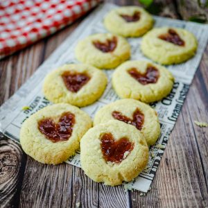 biscuits au cœur de fraise