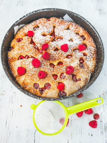 gâteau aux framboises