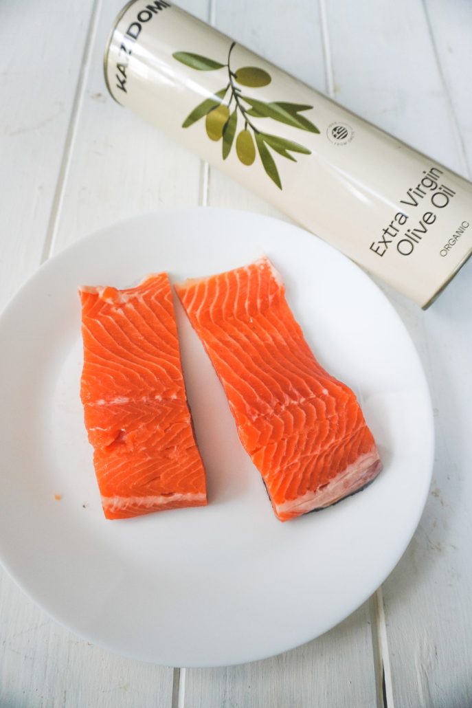 Ingrédients simples pour cuire des pavés de saumon au four