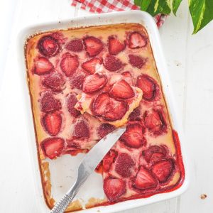 clafoutis aux fraises