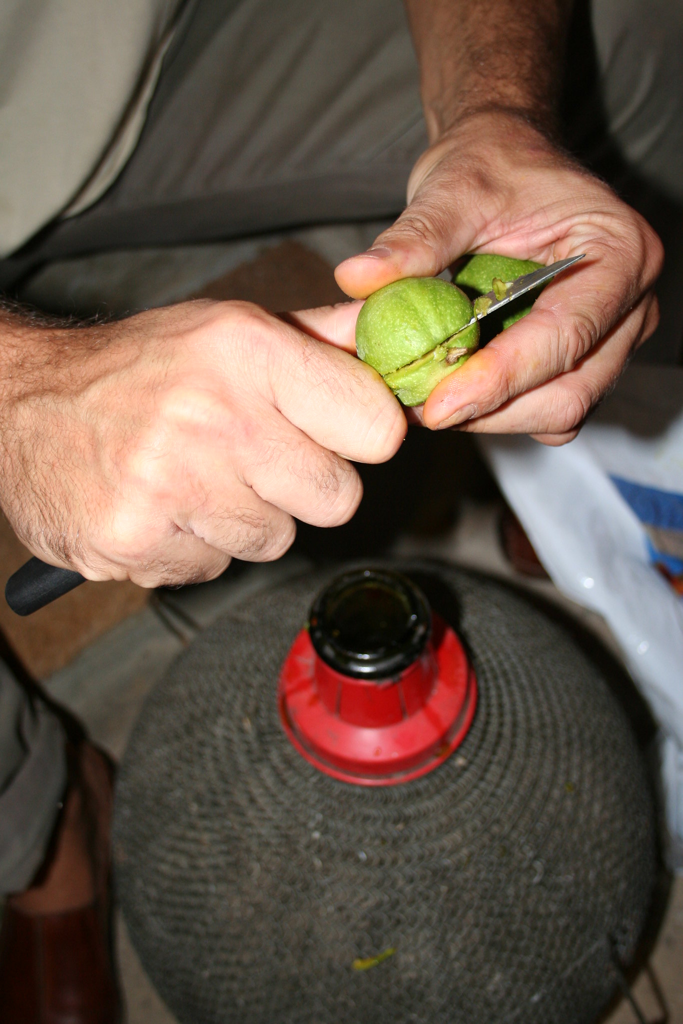 fabrication du vin de noix