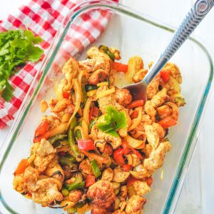 fajitas poulet poivrons