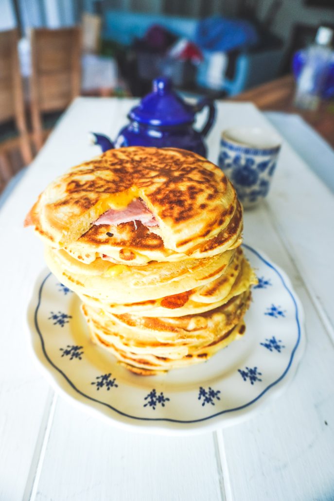 pancakes jambon fromage