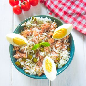 salade de riz thon oeufs durs
