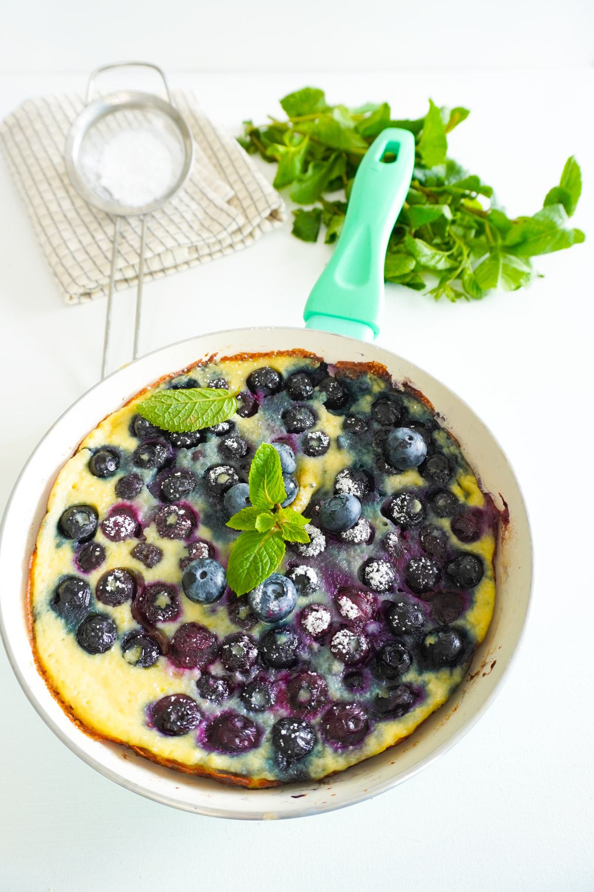 clafoutis myrtilles à la pôele