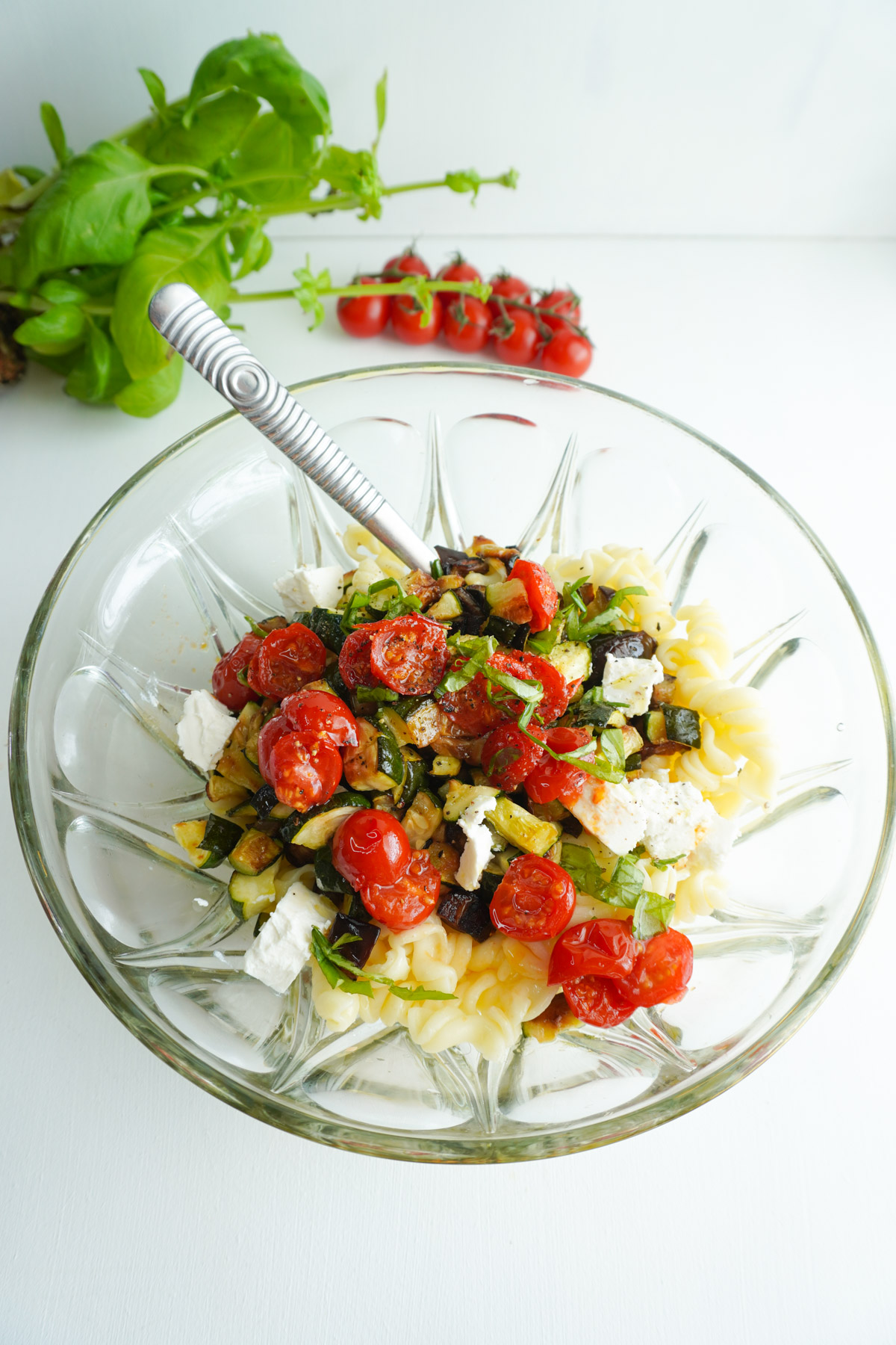 salade de pâtes aux légumes confits