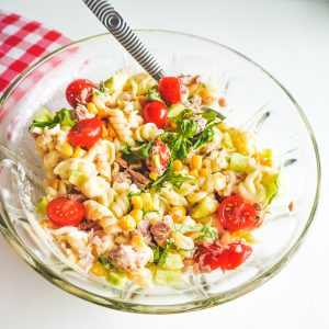 Salade de pâtes au thon