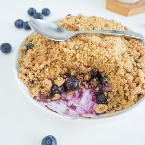 crumble myrtilles