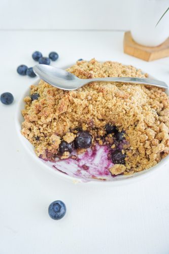 crumble myrtilles