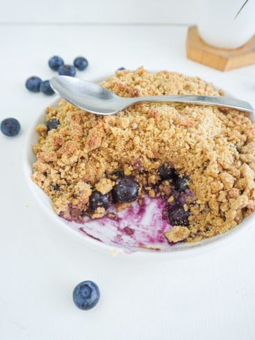 crumble myrtilles