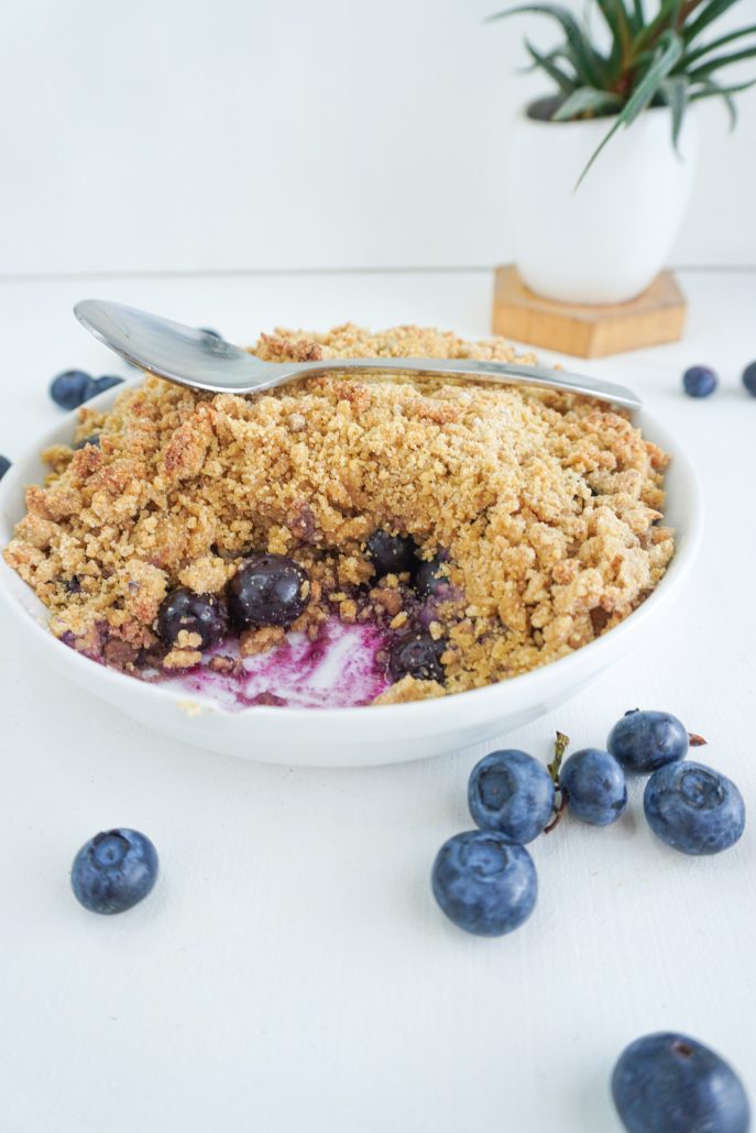 crumble myrtilles