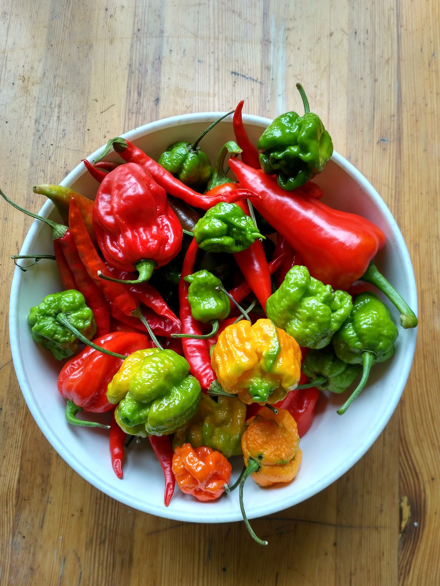 assiette de poivrons