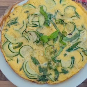 frittata courgettes basilic