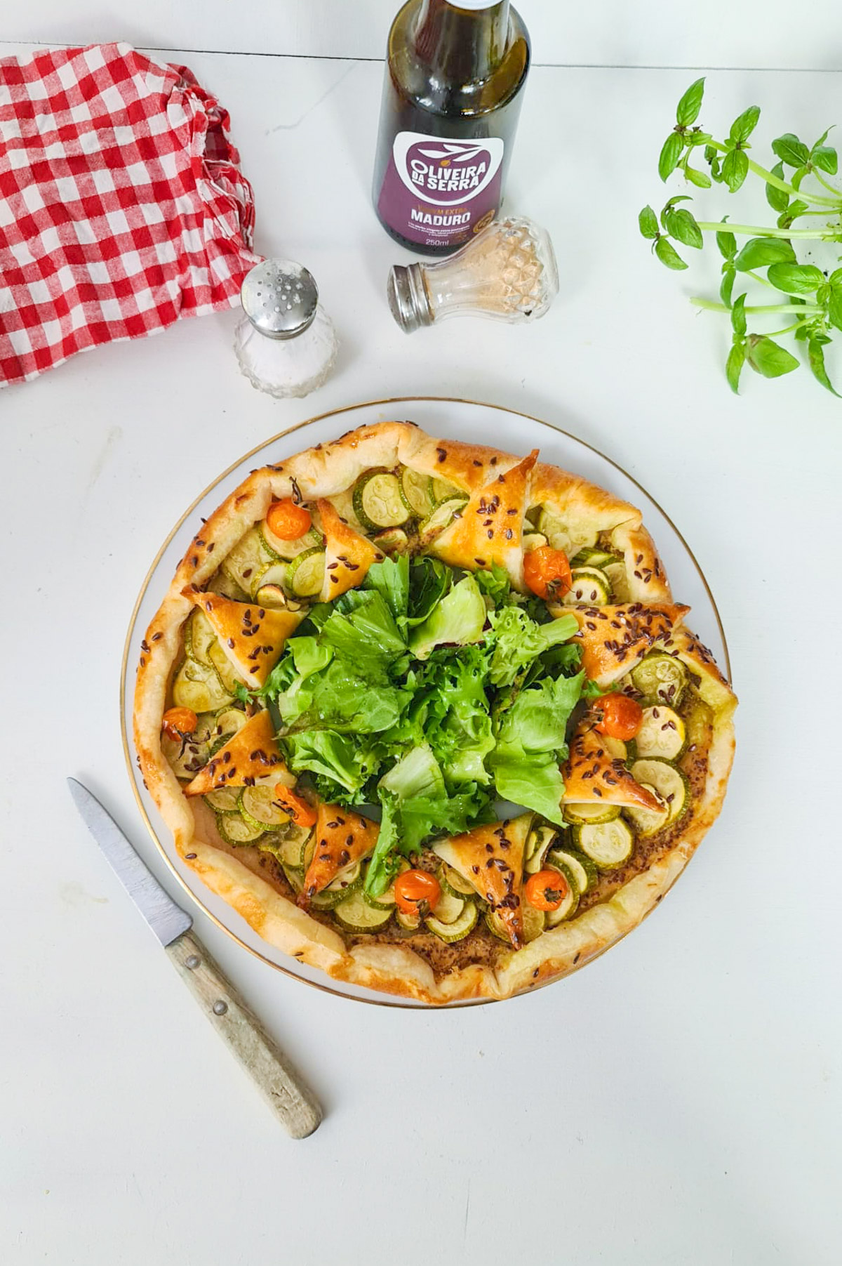 tarte étoile courgettes