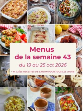 Menu de la semaine 43
