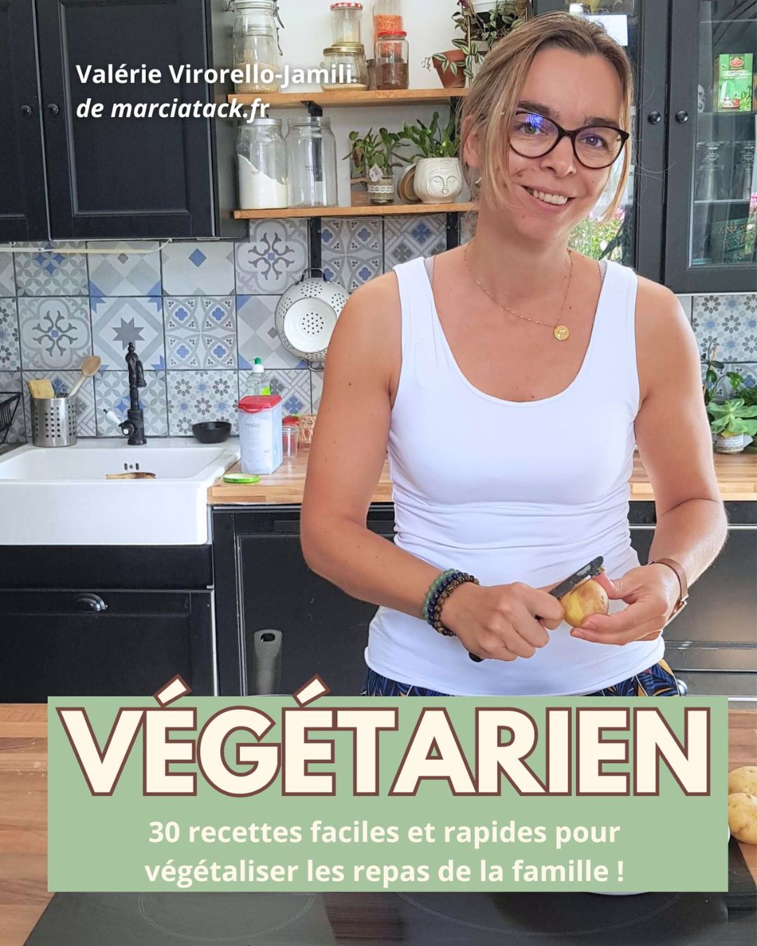 Couverture de l'ebook de recette végétariennes de marciatack