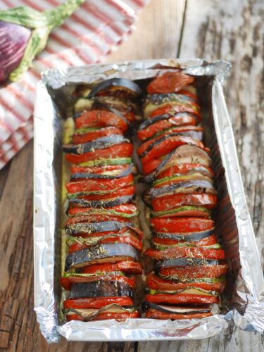 Ratatouille maison, légumes d'été rôtis