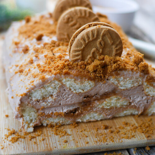 Gâteau biscuité au spéculoos, dessert gourmand