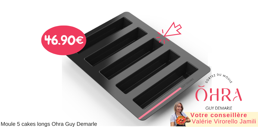 moule en silicone pour faire cuire 5 cakes apéros en même temps