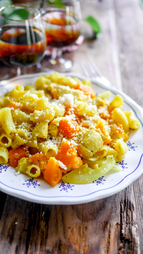 one pot pasta poulet courge