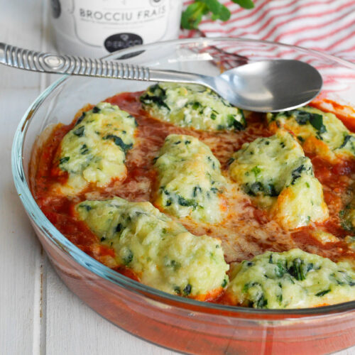 Plat de gnocchis au brocciu frais et sauce tomate