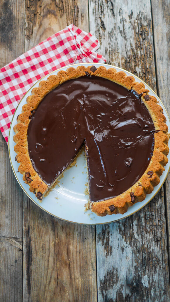 tarte façon snikers