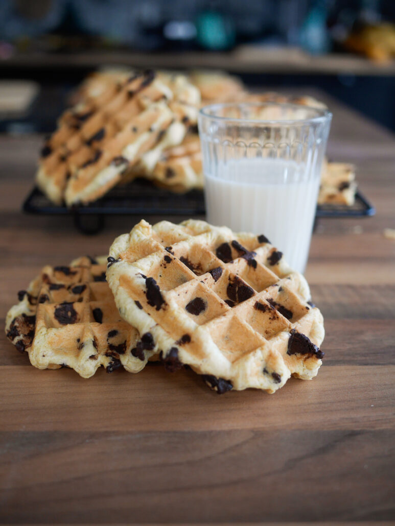 gaufres cookies sans lactose