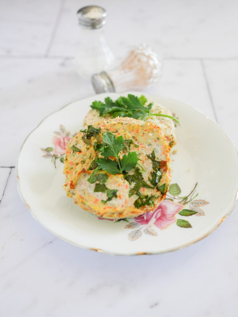 galettes de poulet pommes de terre carotte avec persil