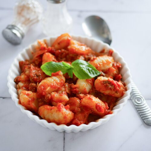 Gnocchis à la sauce tomate et basilic