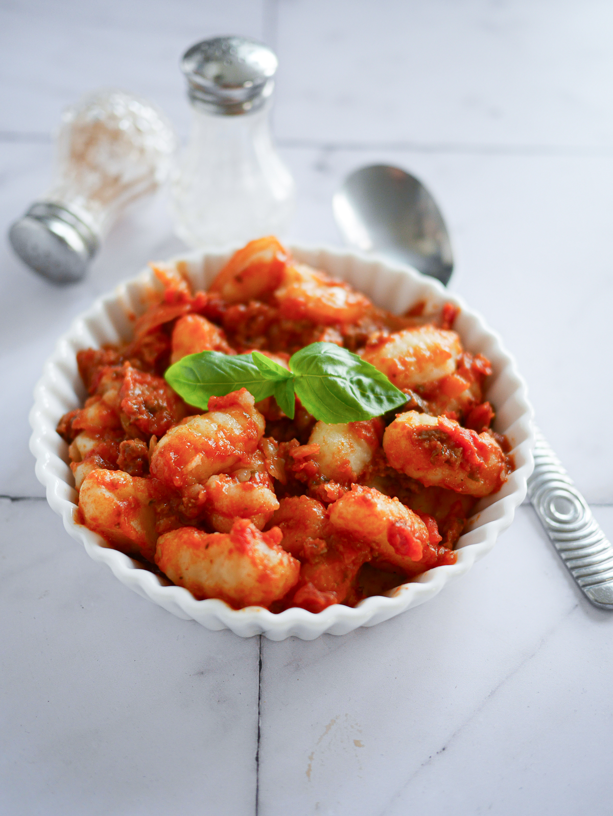 Gnocchis à la sauce tomate et basilic