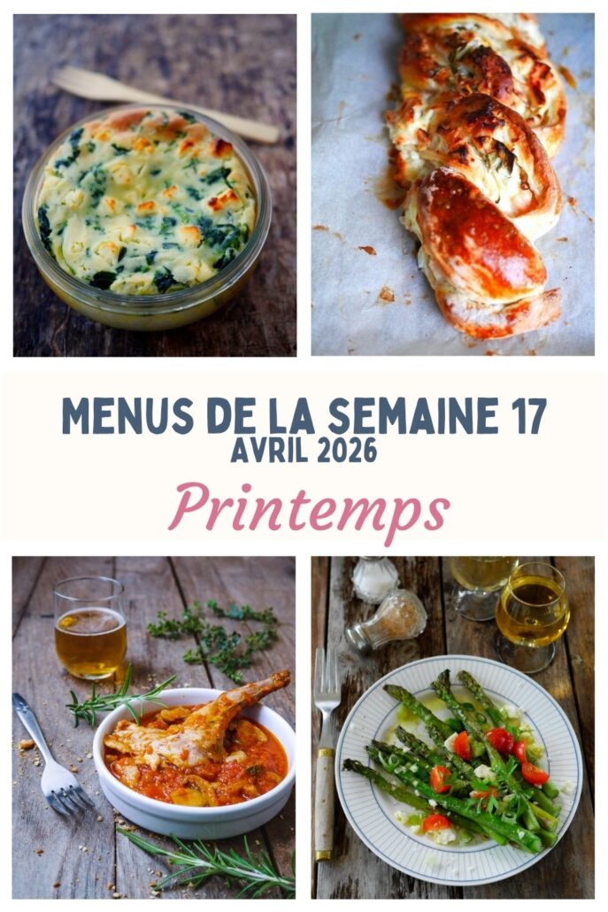menu semaine 17 - avril 2026