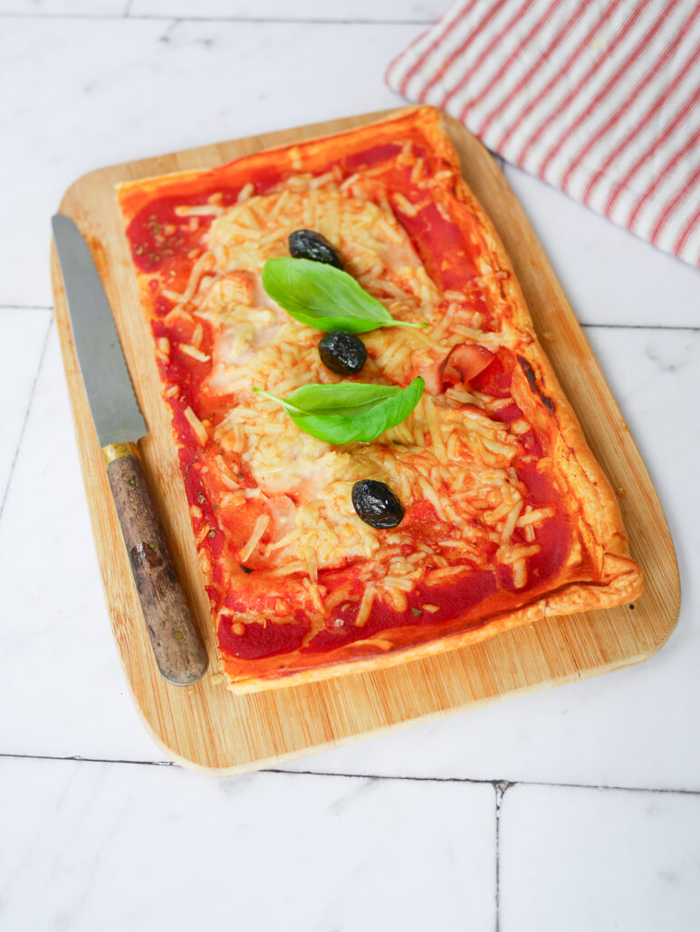 Pizza à la pâte feuilletée
