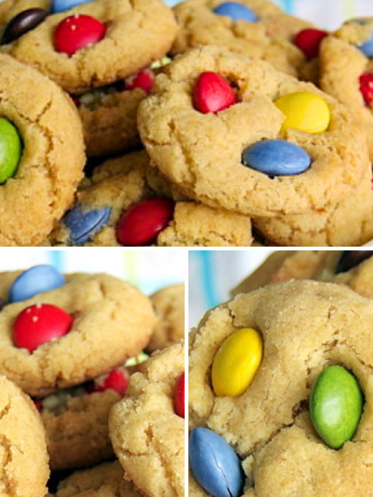 Cookies avec des bonbons colorés