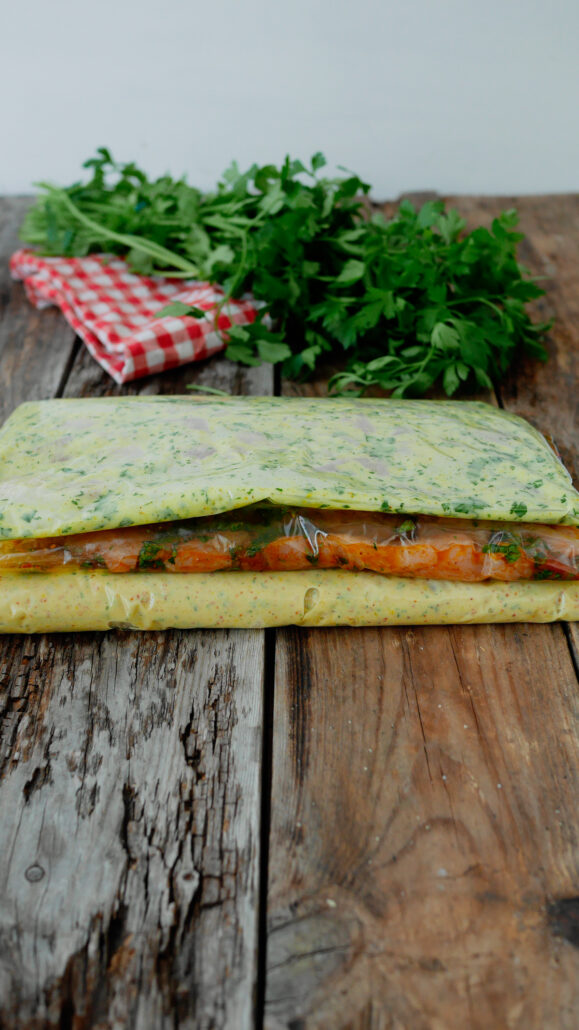 sachets de marinades de poulet