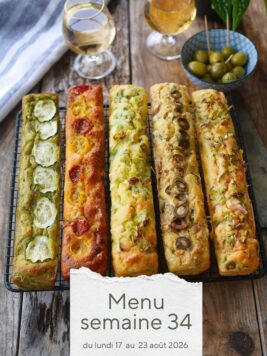 Menu de la semaine 34