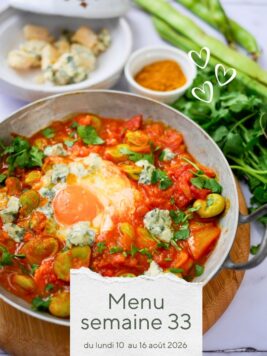 Menu de la semaine 33