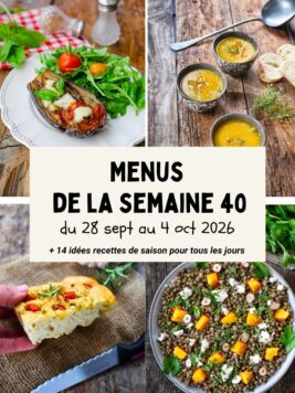 Menu de la semaine 40