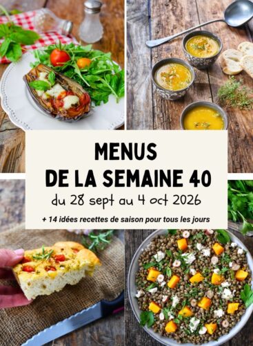 Menu de la semaine 40