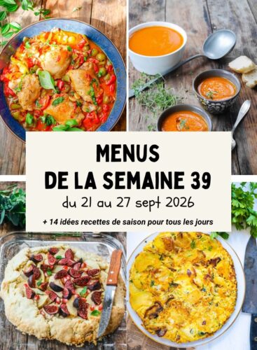 Menu de la semaine 39