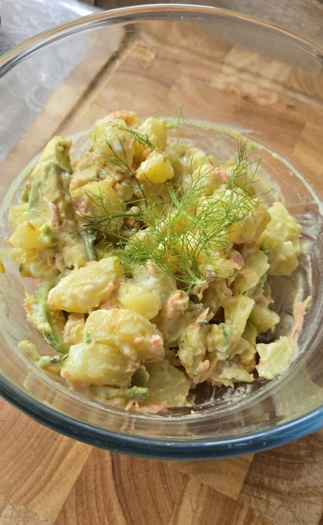 pommes de terre saumon avocat version IG bas salade estivale au saumon