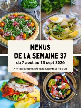 Menu de la semaine 37