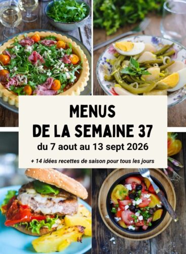 Menu de la semaine 37