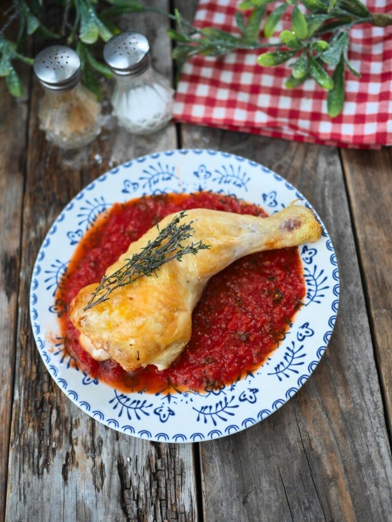 Poulet basquaise sauce tomate airfryer