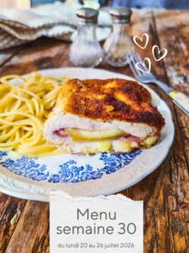Menu de la semaine 30