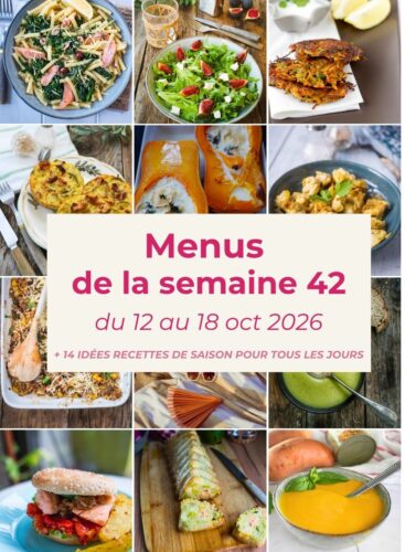 Menu de la semaine 42